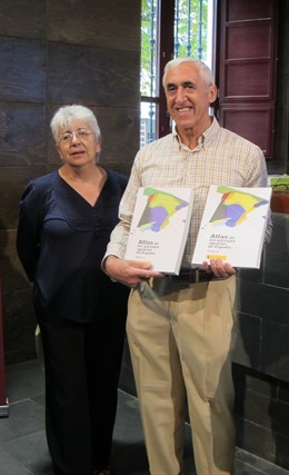 Cristina García y Fernando Molinero durante el acto de presentación