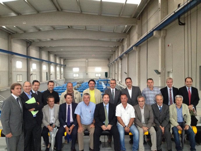 El conseller J.M.Pelegrí, en una visita al Segarra-Garrigues