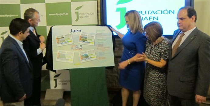 Presentación del cupón de la ONCE dedicado a parques naturales de Jaén