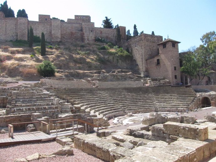 Málaga teatro romano turismo turistas historia 