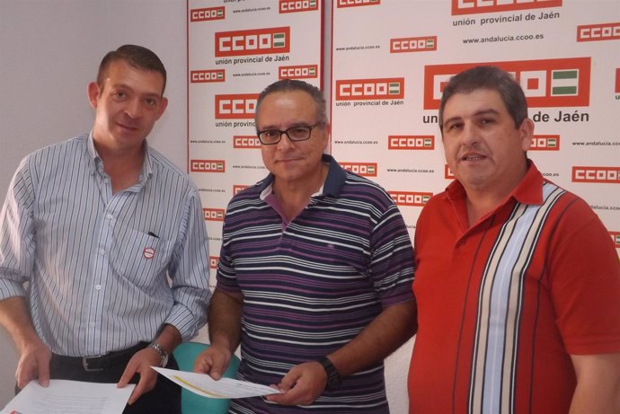 Rueda de prensa de CCOO-Jaén sobre la empresa Digitex