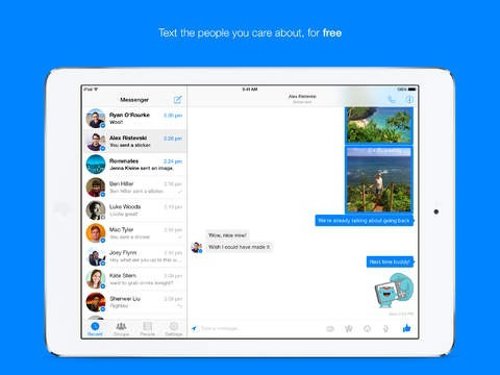 La 'app' de Facebook Messenger ya está disponible para el iPad