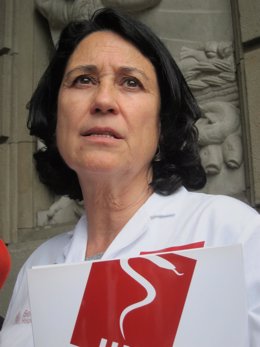La vicepresidenta y delegada de Metges de Catalunya, Teresa Fuentelsaz