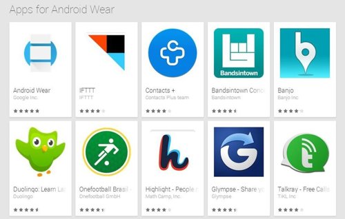 Ya están disponibles las primeras apps para Android Wear