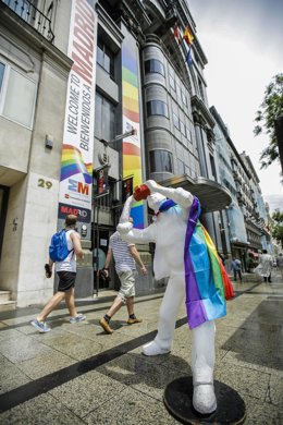 Bienvenida a los turistas
