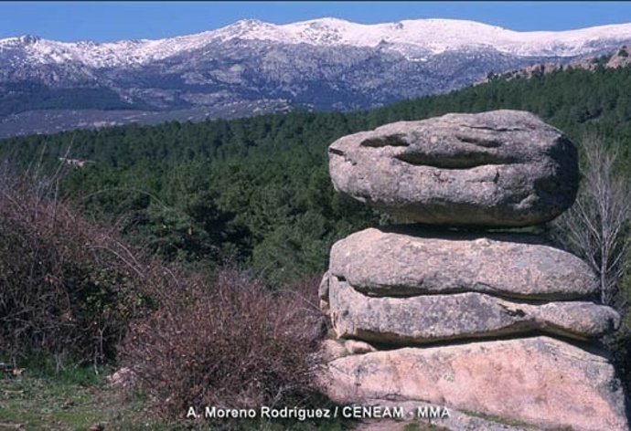 Vista sobre Cuerda Larga en el Parque Nacional de la Sierra de Guadarrama