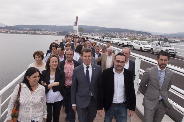 Inauguración de la variante de Noia presidida por Alberto Núñez Feijóo
