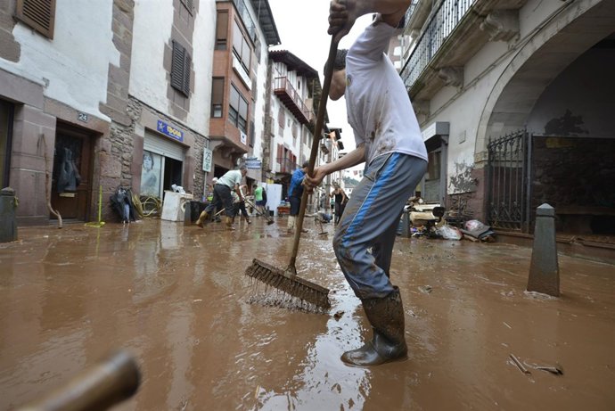 Inundaciones en Elizondo.