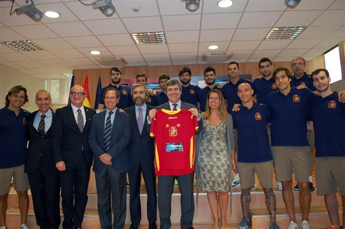 Presentación de la selección española de hockey patines