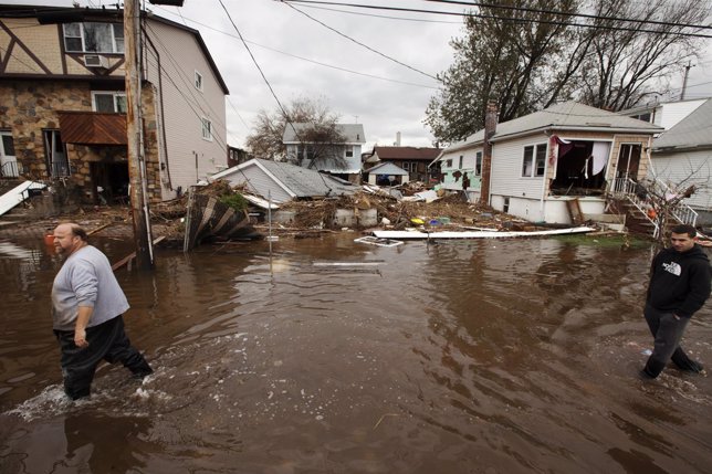 Huracan Sandy, a su paso por Nueva Jersey en 2012