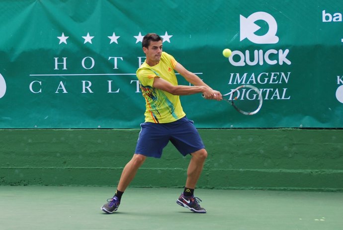 El tenista español José Salazar en el Open Bakio
