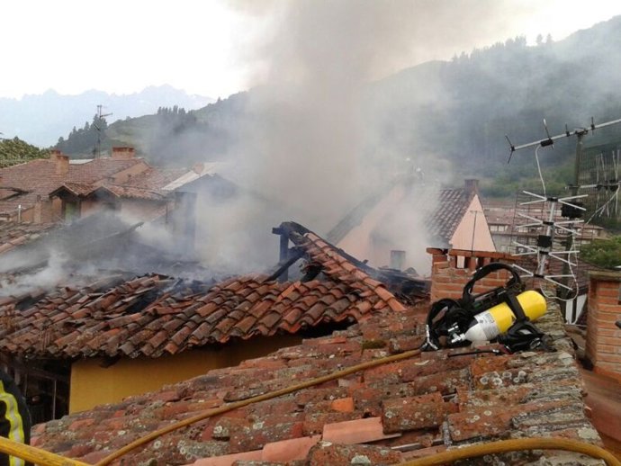 Imagen del incendio