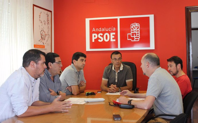 Reunión PSOE Con UGT Y CCOO