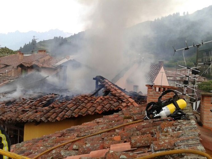 Imagen del incendio