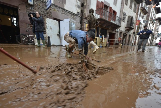 Inundaciones en Elizondo.                  