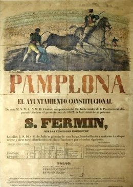 Cartel de San Fermín.