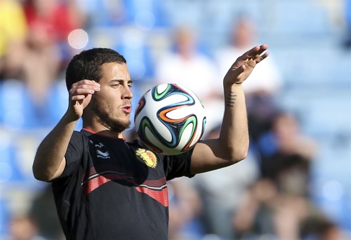 Hazard con la selección belga