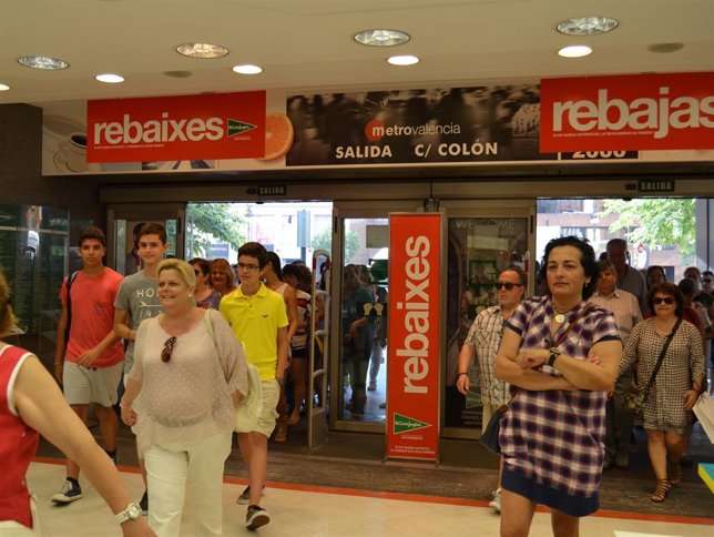 Inicio de la campaña de rebajas.