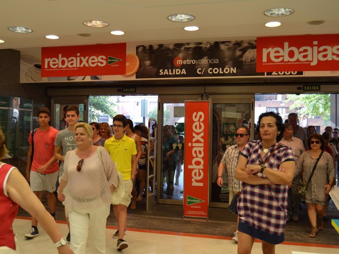 Inicio de la campaña de rebajas.