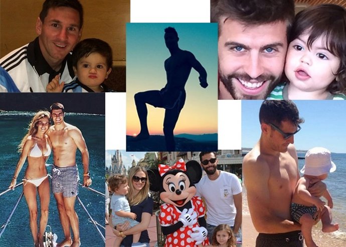 Los futbolistas disfrutan de sus vacaciones