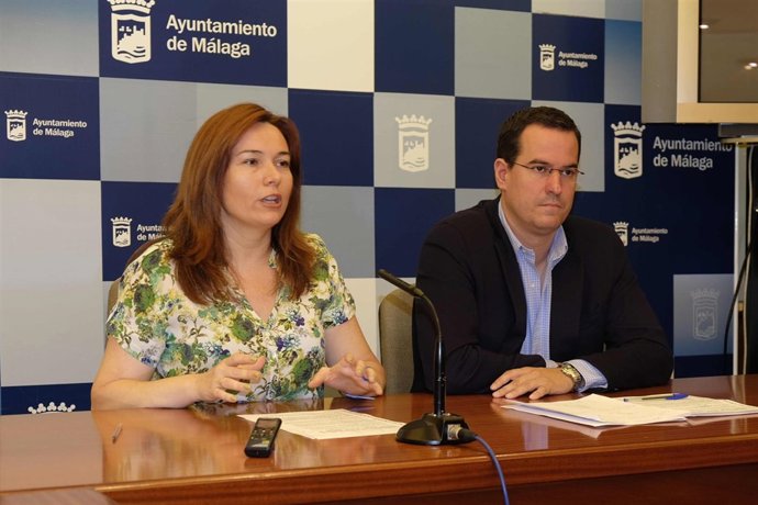 María del Mar Martín rojo durante la rueda de prensa del proyecto Promálaga
