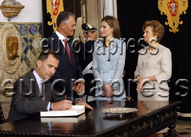 Los Reyes, esta mañana en su visita oficial a Portugal