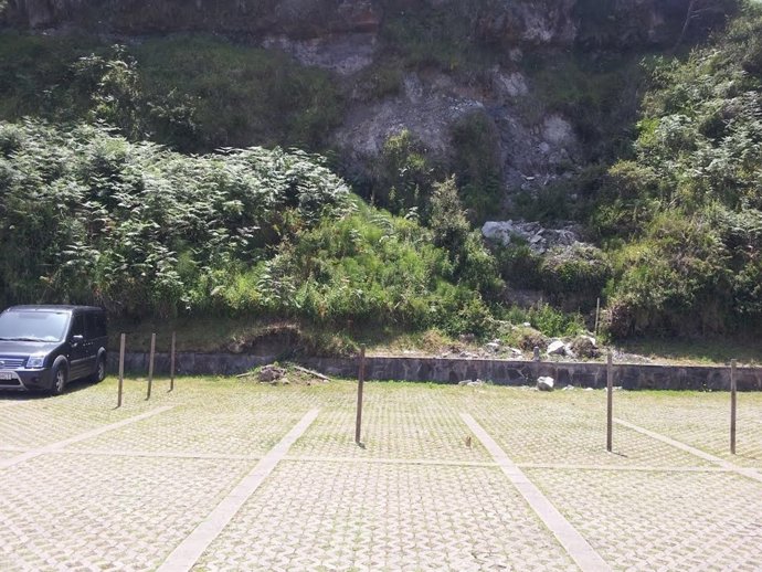 Argayos en la playa del Estaño, Gijón