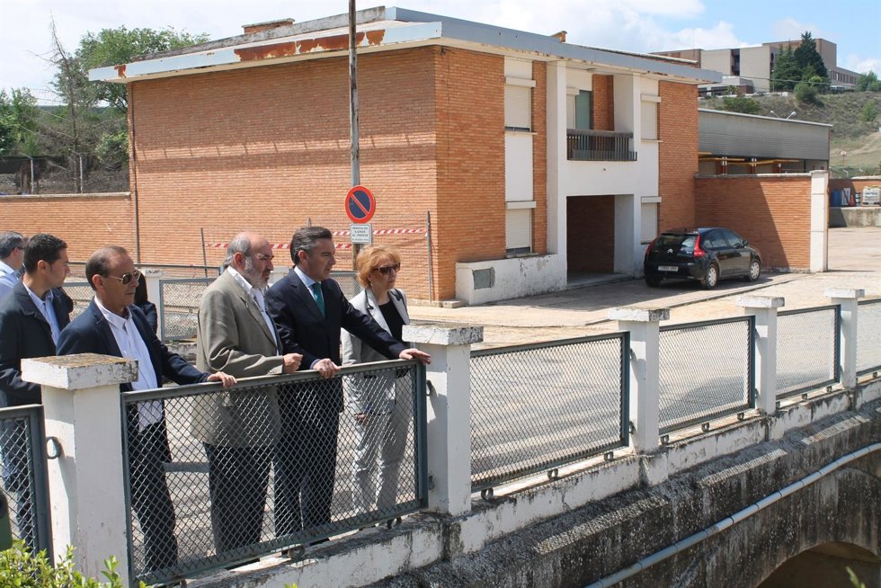 Beamonte en su visita este lunes a Calatayud