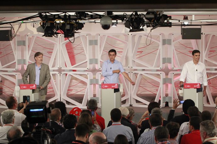 Debate entre los candidatos a la Secretaría General del PSOE