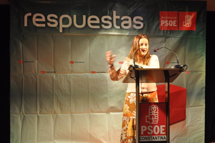 La secretaria general del PSOE de Sevilla, Verónica Pérez