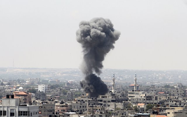 Bombardeos en la Franja de Gaza