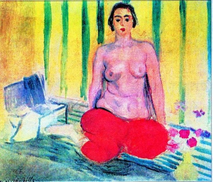 Odalisca con Pantalón Rojo