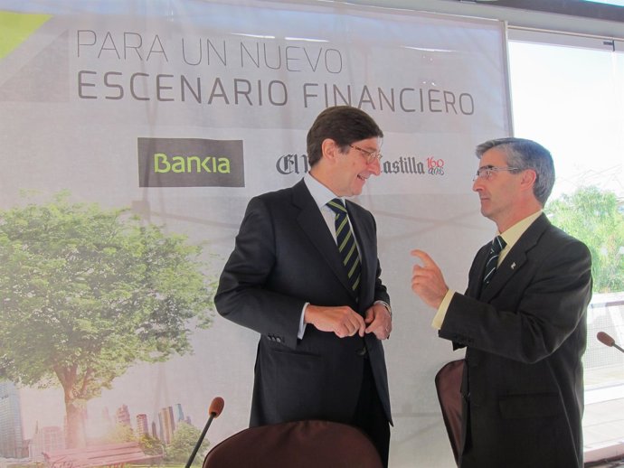 Goirigolzarri en el desayuno organizado por Bankia y El Norte de Castilla