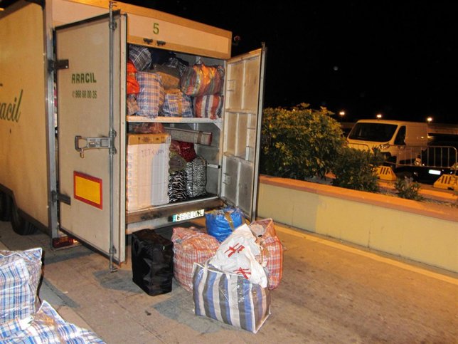 Material intervenido en una operación en Ceuta