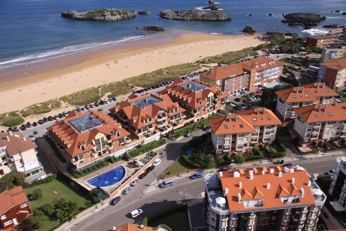 Vista aérea del hotel Marítimo Ris