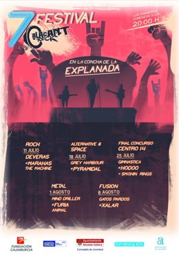 Cartel de la séptima edición de Alacant Rock
