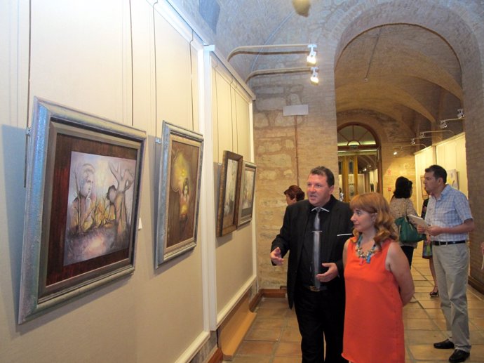 Inauguración de la exposición de Miguel Portillo en la Diputación de Jaén