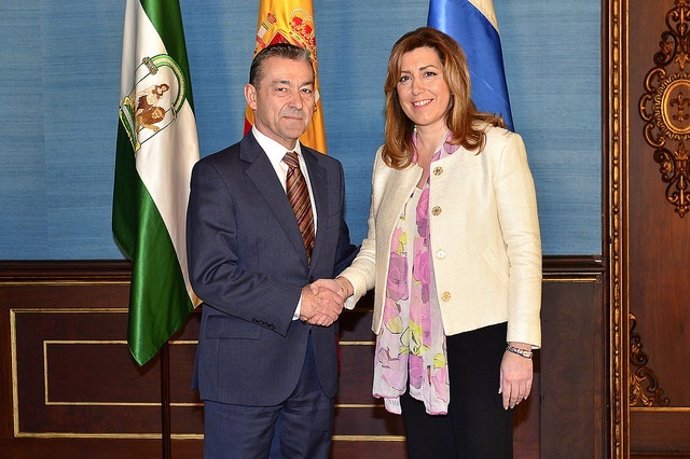 Susana Díaz, hoy con Paulino Rivero