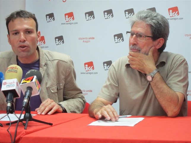 Adolfo Barrena y Pablo Muñoz (IU)