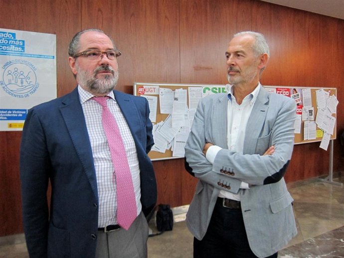 Jesús Verdugo (izda) y a su lado Antonio Bernardo Samaniego.