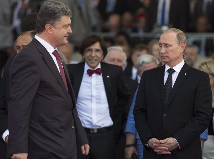 Petro Poroshenko y Vladimir Putin