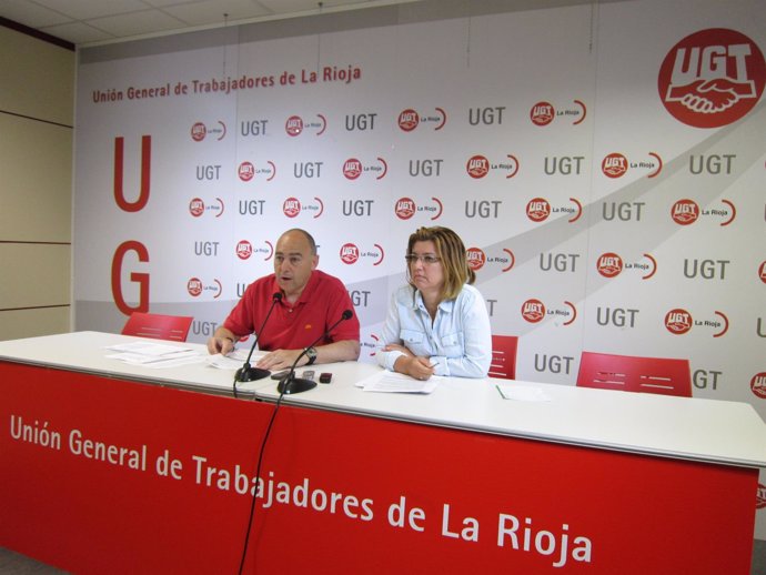 Juan José Bárcenas y Maite Gómez, de UGT sobre agencias colocación