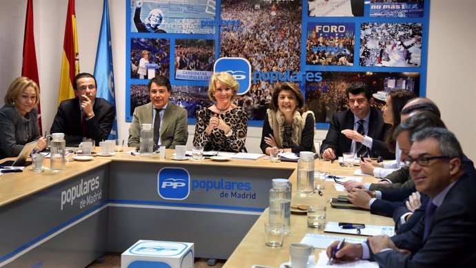 Esperanza Aguirre en el comité de dirección del PP de Madrid