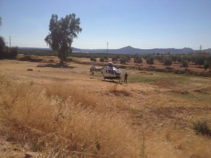 Búsqueda con helicóptero de la joven desaparecida en Arquillos