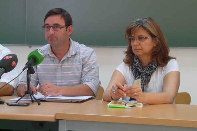 Daniel Martínez (IU) y Paloma López