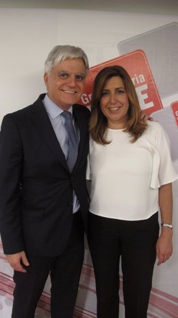 José Miguel Pérez y Susana Díaz