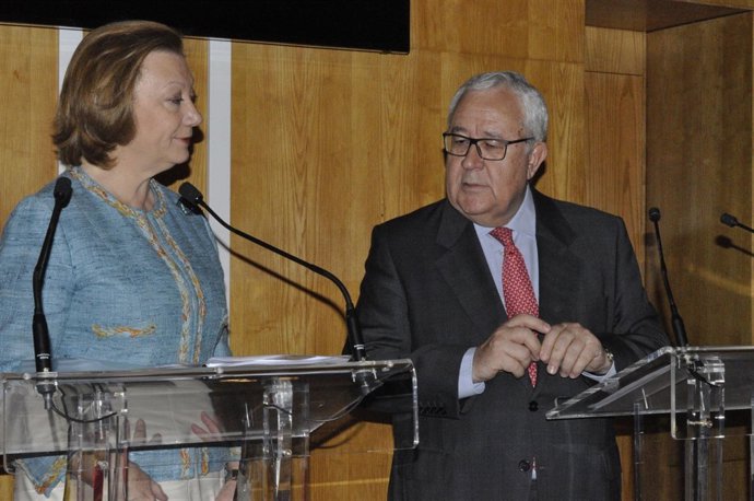 Luisa Fernanda y José Ángel Biel