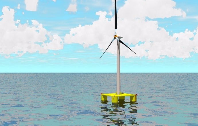 Prototipo energía eólica marina en aguas profundas 