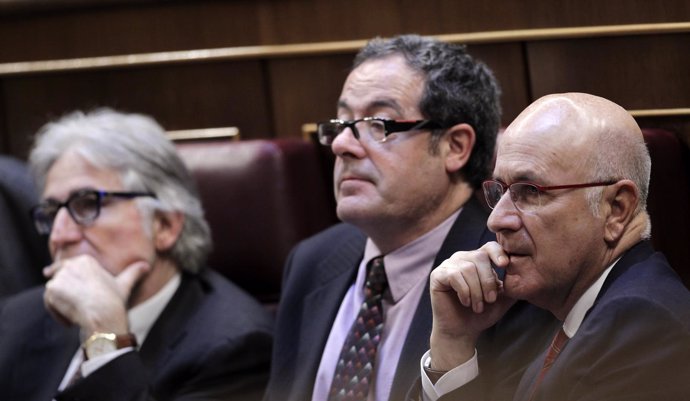 Josep Sánchez Llibre, Pere Macias y Josep Antoni Duran i Lleida