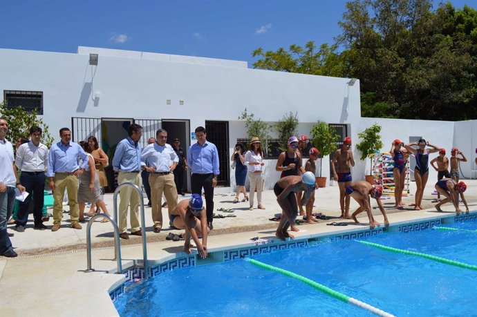 Inauguración centro eportivo piscina coín bendodo y fernando fernández